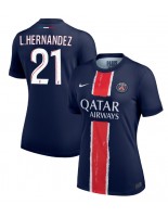 Paris Saint-Germain Lucas Hernandez #21 Domácí Dres pro Dámské 2024-25 Krátký Rukáv